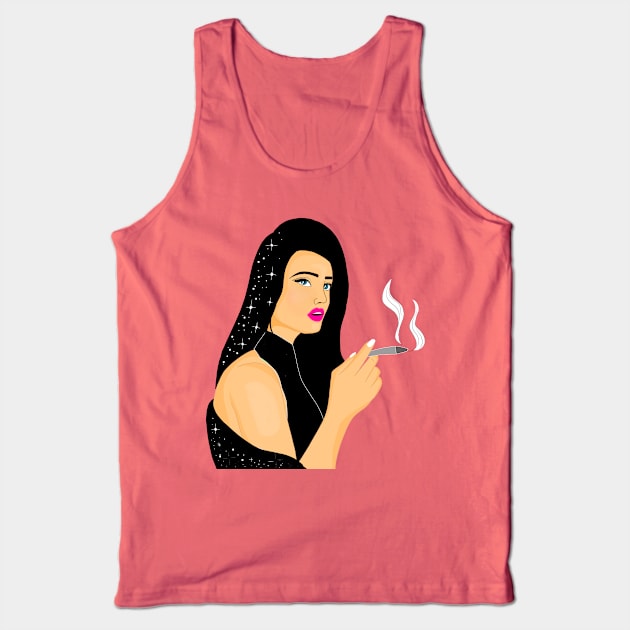 Feminist design cigar Tank Top by Bluntdigiarts